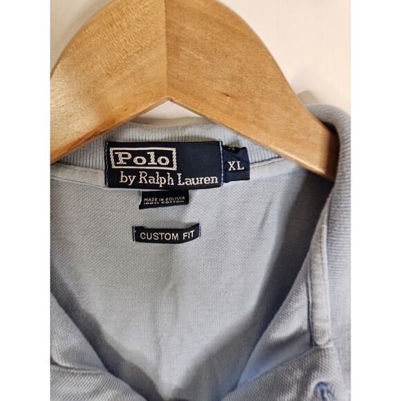 Polo Ralph Lauren Classic Polo Baby Blue Custom Slim Fit Preppy XLarge - Picture 4 of 4